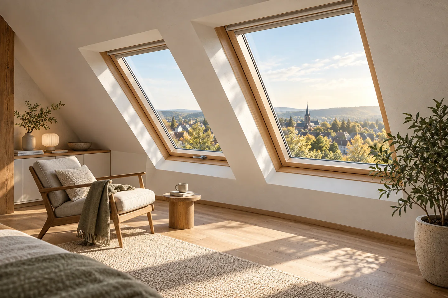 Dachfenster & Dachmodernisierung (KI-generiertes Symbolbild)